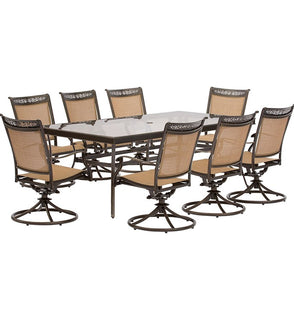 Product Image: FNTDN9PCSWG Outdoor/Patio Furniture/Patio Dining Sets