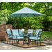 LAVDN7PC-BLU-SU Outdoor/Patio Furniture/Patio Dining Sets
