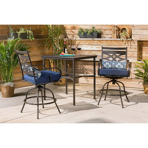 MCLRDN3PCBRSW2-NVY Outdoor/Patio Furniture/Patio Dining Sets