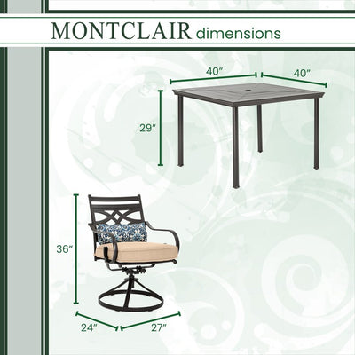 Montclair Five-Piece Patio Dining Set