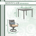 MCLRDN5PCSQSW4-TAN Outdoor/Patio Furniture/Patio Dining Sets
