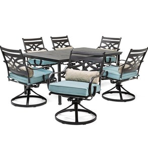 Product Image: MCLRDN7PCSQSW6-BLU Outdoor/Patio Furniture/Patio Dining Sets