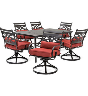 Product Image: MCLRDN7PCSQSW6-CHL Outdoor/Patio Furniture/Patio Dining Sets