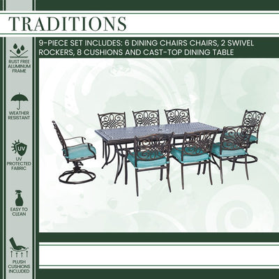 Traditions Nine-Piece Dining Set