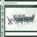 TRAD9PCSW2-BLU Outdoor/Patio Furniture/Patio Dining Sets
