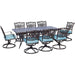 TRAD9PCSW8-BLU Outdoor/Patio Furniture/Patio Dining Sets
