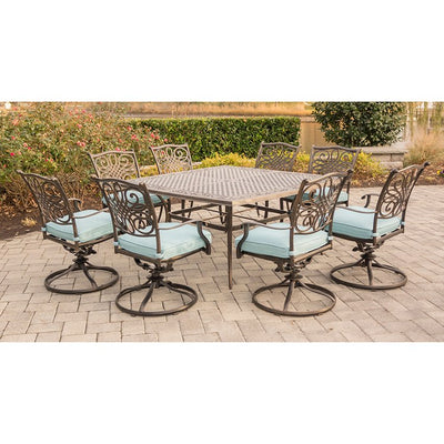 Traditions Nine-Piece Square Dining Set