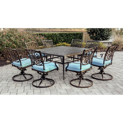 Traditions Nine-Piece Square Dining Set