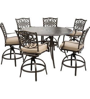 Product Image: TRADDN7PCBR Outdoor/Patio Furniture/Patio Dining Sets