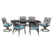 TRADDN7PCSW-BLU Outdoor/Patio Furniture/Patio Dining Sets