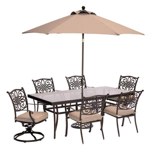 TRADDN7PCSW2G-SU Outdoor/Patio Furniture/Patio Dining Sets