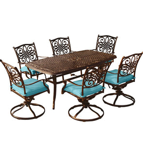 Product Image: TRADDN7PCSW6-BLU Outdoor/Patio Furniture/Patio Dining Sets