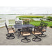 TRADDN9PCSWSQ-8 Outdoor/Patio Furniture/Patio Dining Sets
