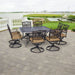 TRADDN9PCSWSQ-8 Outdoor/Patio Furniture/Patio Dining Sets