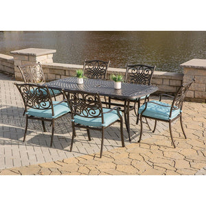 TRADITIONS7PC-BLU Outdoor/Patio Furniture/Patio Dining Sets