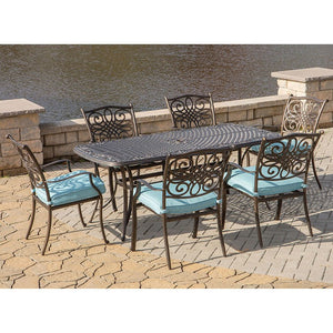 TRADITIONS7PC-BLU Outdoor/Patio Furniture/Patio Dining Sets