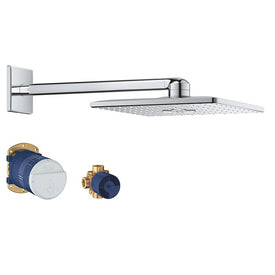 Rainshower 310 SmartActive Cube Two-Function Raincan Showerhead Set with Arm/Diverter/Rough-In