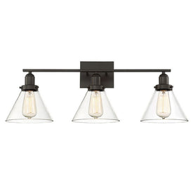 Drake Three-Light Bathroom Vanity Fixture