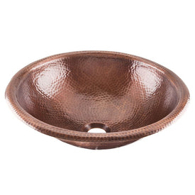 Alder Antique Copper Handcrafted Medium Bathroom Sink