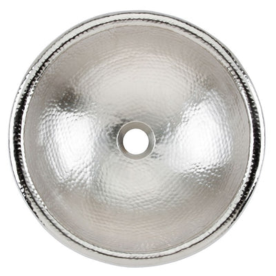 Alder Handcrafted Hammered Nickel Bathroom Sink