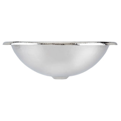 Alder Handcrafted Hammered Nickel Bathroom Sink