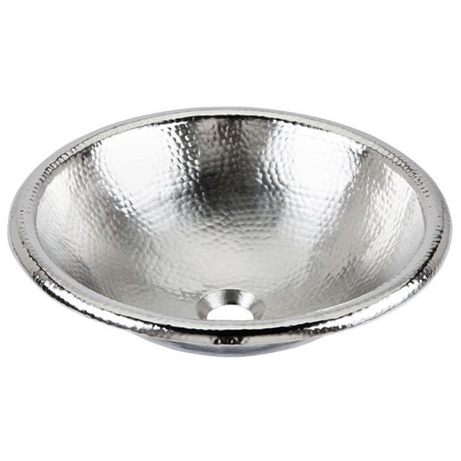 Alder Handcrafted Hammered Nickel Bathroom Sink