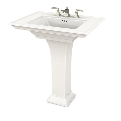 Town Square S 30" L x 22.5" W x 35" H Fireclay Pedestal Sink with Base for Widespread Faucet