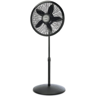18" Elegance & Performance Three-Speed Oscillating Pedestal Fan - Black