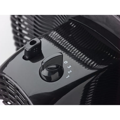 18" Elegance & Performance Three-Speed Oscillating Pedestal Fan - Black