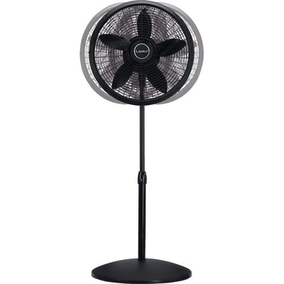 18" Elegance & Performance Three-Speed Oscillating Pedestal Fan - Black