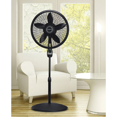 18" Cyclone Three-Speed Pedestal Fan with Remote Control