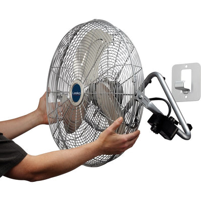 20" Max Performance High-Velocity Floor Fan with QuickMount Wall Bracket - Silver