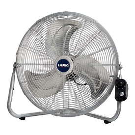 20" Max Performance High-Velocity Floor Fan with QuickMount Wall Bracket - Silver