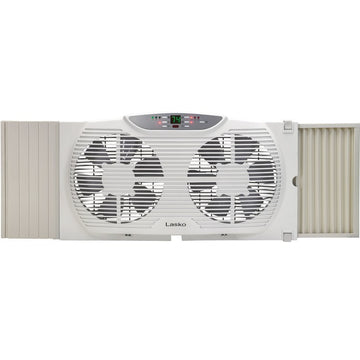 Electrically Reversible Twin Window Fan with Remote Control