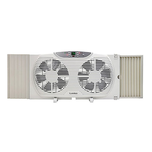 Electrically Reversible Twin Window Fan with Remote Control