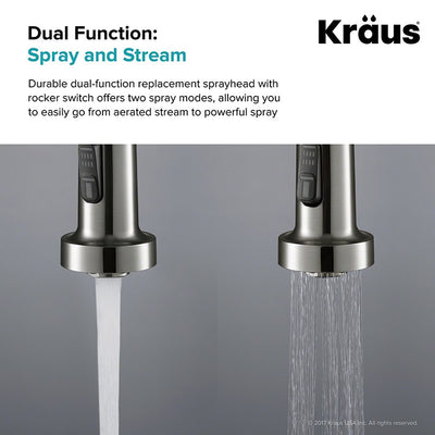 Dual-Function Kitchen Faucet Sprayer