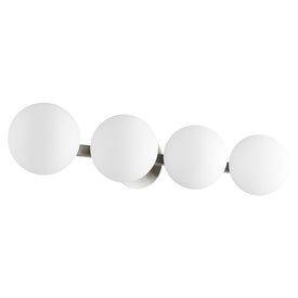 Globe Four-Light Bathroom Vanity Fixture