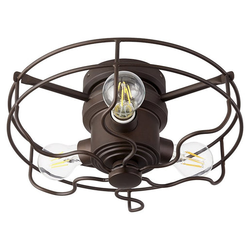 Windmill Three-Light Ceiling Fan Light Kit with Metal Cage