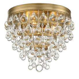 Calypso Three-Light Semi-Flush Mount Ceiling Fixture
