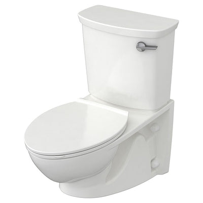 Glenwall VorMax Two-Piece Back Outlet Elongated Wall-Hung Toilet without Seat