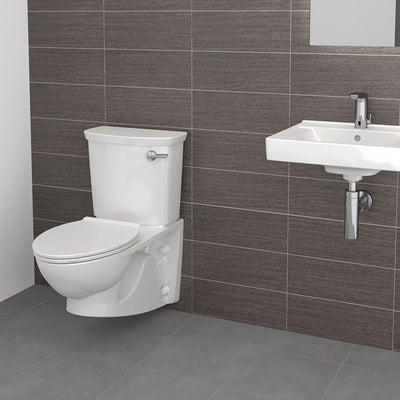 Glenwall VorMax Two-Piece Back Outlet Elongated Wall-Hung Toilet without Seat