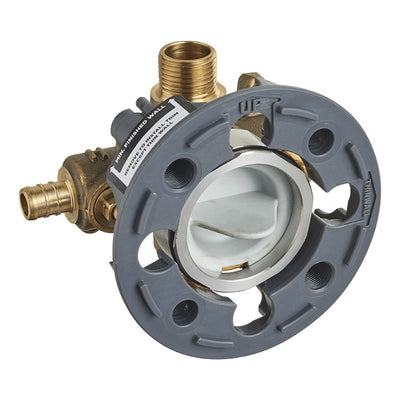 Flash Shower Rough-In Valve with PEX Inlets/Universal Outlets/Stops for Crimp Ring System