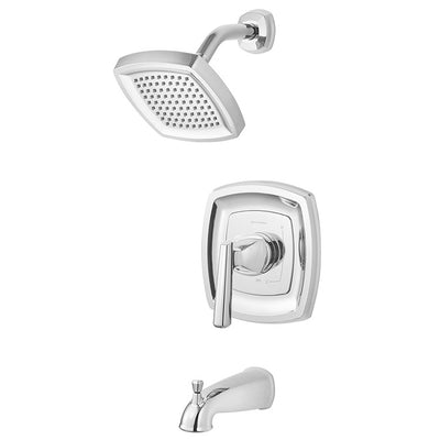 Edgemere Pressure Balance Tub/Shower Valve Trim with Cartridge and Water-Saving Shower Head