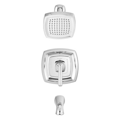 Edgemere Pressure Balance Tub/Shower Valve Trim with Cartridge and Water-Saving Shower Head