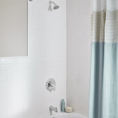 Colony Pro Pressure Balance Tub/Shower Valve Trim with Cartridge and Water-Saving Shower Head