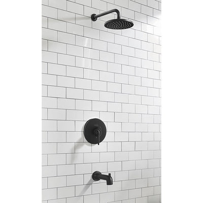 Studio S Pressure Balance Tub/Shower Valve Trim with Cartridge and Water-Saving Shower Head