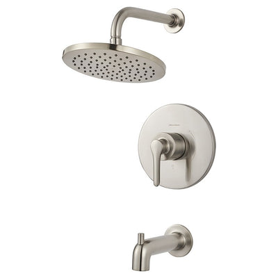 Studio S Pressure Balance Tub/Shower Valve Trim with Cartridge and Water-Saving Shower Head