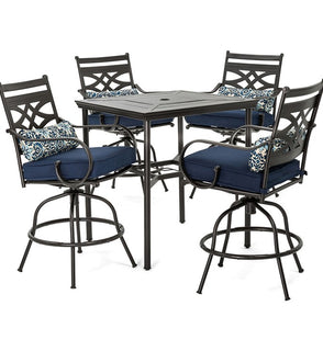 Product Image: MCLRDN5PCBR-NVY Outdoor/Patio Furniture/Patio Dining Sets