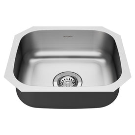 Portsmouth 17-7/8" Single Bowl ADA Stainless Steel Undermount Kitchen Sink with Drain