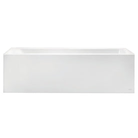 Studio 60"L x 32"W Above Floor Soaking Bathtub with Built-In Apron/Right-Hand Drain Outlet